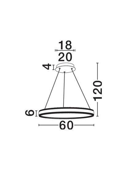 Nova Luce LED Pendelleuchte Alaro dimmbar 46W warmweiss 3000K Messinggold Stahl Aluminium Ø60cm 9019725