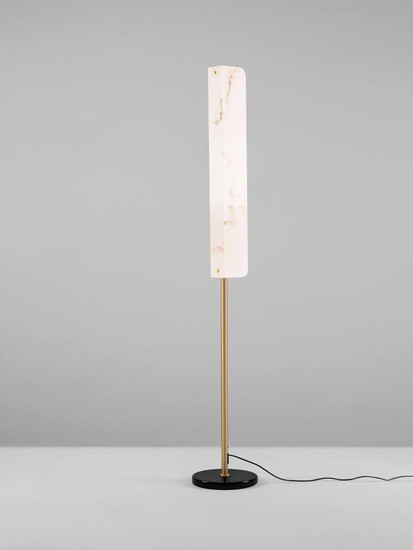 Nova Luce LED Stehleuchte Aider 23W warmweiss 3000K Messinggold Stahl Aluminium 160cm 9019747
