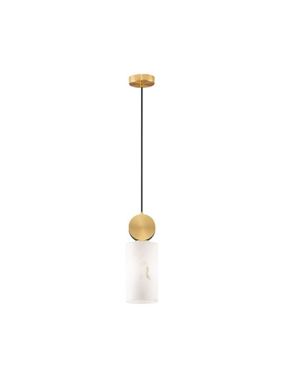 Nova Luce Pendelleuchte Maru E27 Messinggold Stahl Aluminium Ø12cm 9019756