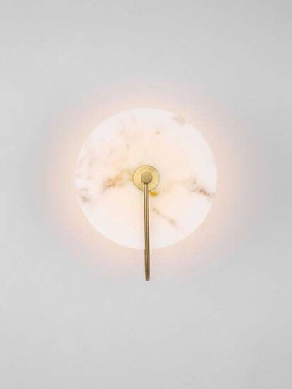 Nova Luce LED Wandleuchte Maru 6W warmweiss 3000K Messinggold Stahl Aluminium 31x25cm 9019757