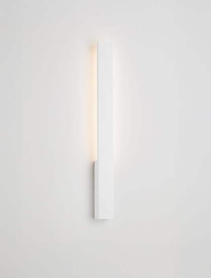 Nova Luce LED Außen-Wandleuchte Isos 6W warmweiss 3000K IP65 salzwasserfest Weiß Aluminium 60x6cm 9030101