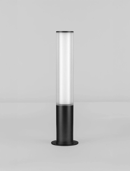Nova Luce LED Sockelleuchte Iman 18W warmweiss 3000K IP65 salzwasserfest Schwarz Aluminium 65cm 9030106