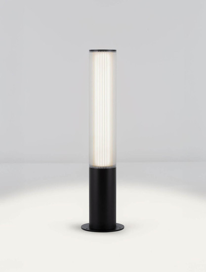 Nova Luce LED Sockelleuchte Iman 18W warmweiss 3000K IP65 salzwasserfest Schwarz Aluminium 65cm 9030106