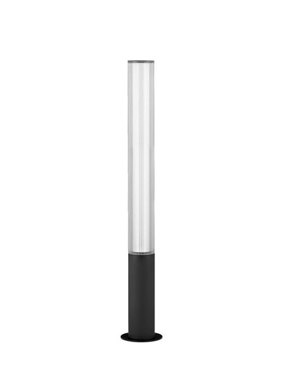 Nova Luce LED Wegeleuchte Iman 25W warmweiss 3000K IP65 salzwasserfest Schwarz Aluminium 105cm 9030107