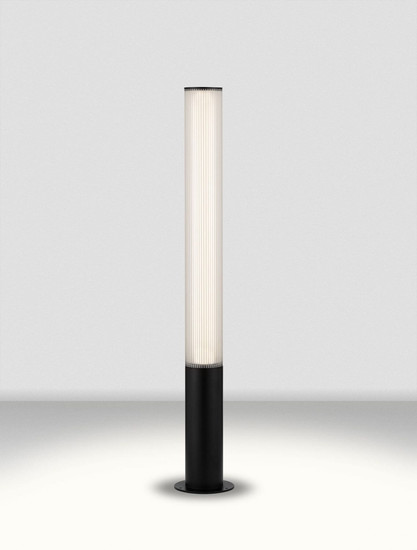 Nova Luce LED Wegeleuchte Iman 25W warmweiss 3000K IP65 salzwasserfest Schwarz Aluminium 105cm 9030107