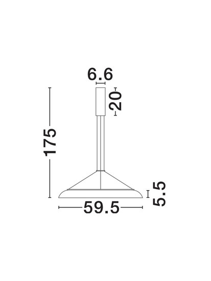Nova Luce LED Pendelleuchte Mantle 38W warmweiss 3000K Weiß Aluminium Ø60cm 9030110