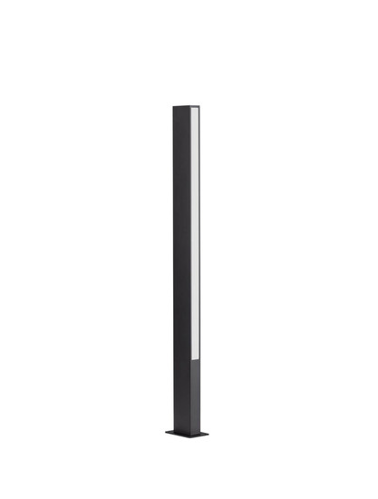 Nova Luce LED Wegeleuchte Stor 17W warmweiss 3000K IP65 salzwasserfest Schwarz Aluminium 100cm 9030112