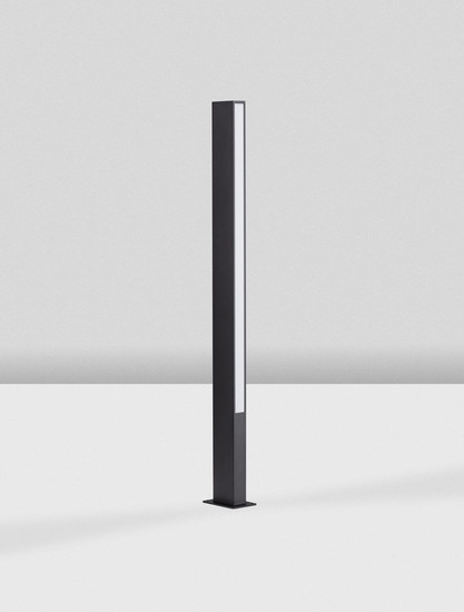 Nova Luce LED Wegeleuchte Stor 17W warmweiss 3000K IP65 salzwasserfest Schwarz Aluminium 100cm 9030112