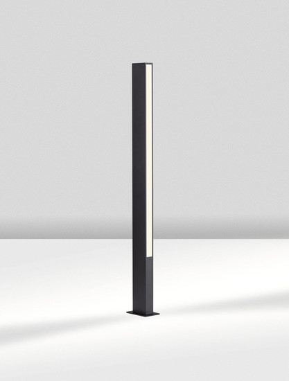 Nova Luce LED Wegeleuchte Stor 17W warmweiss 3000K IP65 salzwasserfest Schwarz Aluminium 100cm 9030112