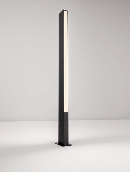 Nova Luce LED Wegeleuchte Stor 17W warmweiss 3000K IP65 salzwasserfest Schwarz Aluminium 100cm 9030112