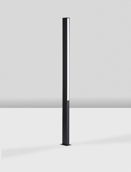 Nova Luce LED Wegeleuchte Stor 23W warmweiss 3000K IP65 salzwasserfest Schwarz Aluminium 150cm 9030113