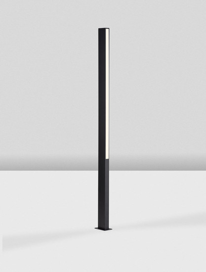 Nova Luce LED Wegeleuchte Stor 23W warmweiss 3000K IP65 salzwasserfest Schwarz Aluminium 150cm 9030113