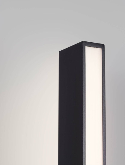 Nova Luce LED Wegeleuchte Stor 23W warmweiss 3000K IP65 salzwasserfest Schwarz Aluminium 150cm 9030113