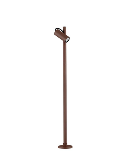 Nova Luce LED Wegeleuchte Darma drehbar 7W warmweiss 3000K IP65 salzwasserfest Cortenstahl Aluminium 83,5cm 9030116