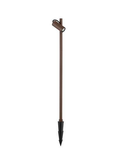 Nova Luce LED Wegeleuchte Darma drehbar 7W warmweiss 3000K IP65 salzwasserfest Cortenstahl Aluminium 83,5cm 9030116