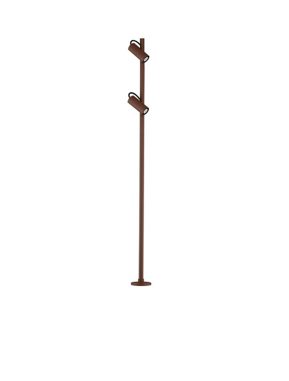 Nova Luce LED Wegeleuchte Darma drehbar 13W warmweiss 3000K IP65 salzwasserfest Cortenstahl Aluminium 122cm 9030118