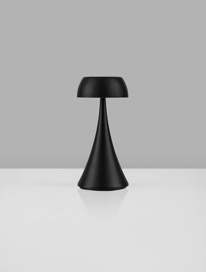 Nova Luce LED Akku-Tischleuchte Ycro dimmbar 2W warmweiss 3000K USB IP54 Anthrazit Aluminium Ø8cm 9030138