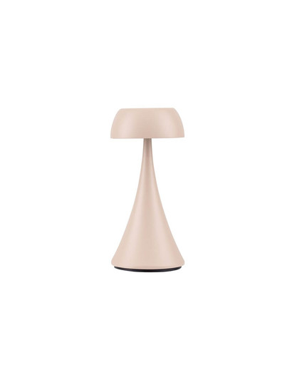 Nova Luce LED Akku-Tischleuchte Ycro dimmbar 2W warmweiss 3000K USB IP54 Creme Aluminium Ø8cm 9030142