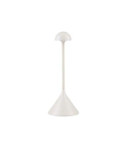 Nova Luce LED Akku-Tischleuchte Dalt dimmbar 1W warmweiss 3000K USB IP54 Weiß Aluminium Ø9,5cm 9030144
