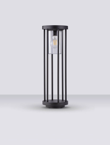 Nova Luce Wegeleuchte Elysium E27 IP65 salzwasserfest Schwarz Aluminium 50cm 9030153