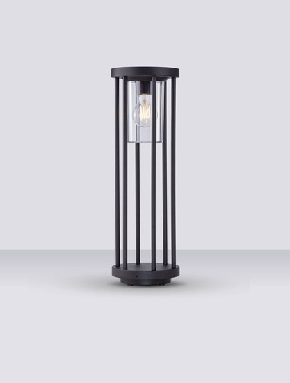Nova Luce Wegeleuchte Elysium E27 IP65 salzwasserfest Schwarz Aluminium 50cm 9030153