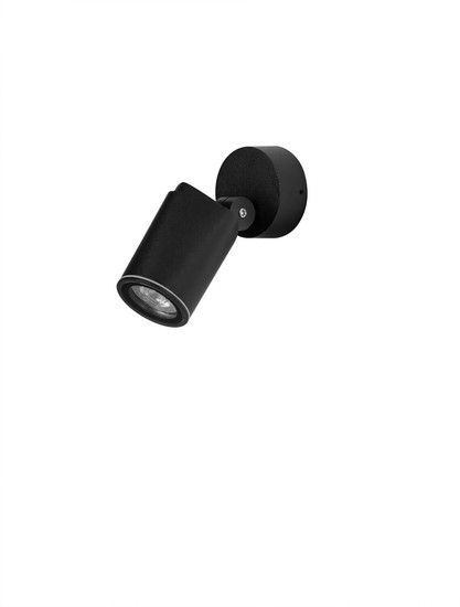 Nova Luce Außen-Wandleuchte Spy schwenkbar GU10 IP65 salzwasserfest Schwarz Aluminium Ø7cm 9030154