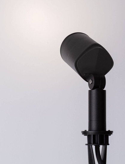Nova Luce Erdspießleuchte Spy schwenkbar GU10 IP65 salzwasserfest Schwarz Aluminium 19cm 9030155