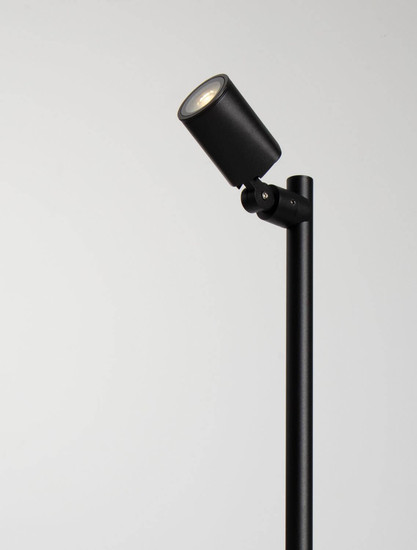 Nova Luce Wegeleuchte Spy schwenkbar GU10 IP65 salzwasserfest Schwarz Aluminium 100cm 9030157