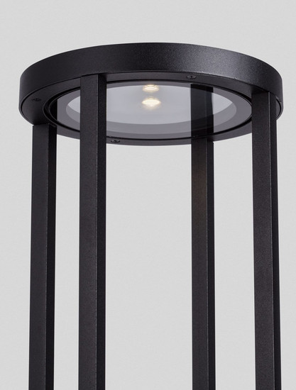 Nova Luce LED Wegeleuchte Optus 9W warmweiss 3000K IP65 salzwasserfest Schwarz Aluminium 80cm 9030163