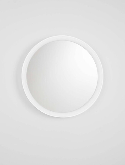 Nova Luce LED Spiegel Onar 21W warmweiss 3000K IP44 Weiß Aluminium Spiegelglas Ø58cm 9030500