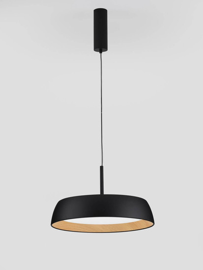 Nova Luce LED Pendelleuchte Sigi dimmbar 40W warmweiss 3000K Schwarz Aluminium Metall Ø45cm 9030507