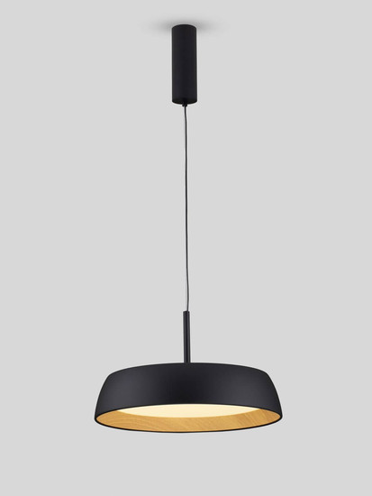 Nova Luce LED Pendelleuchte Sigi dimmbar 40W warmweiss 3000K Schwarz Aluminium Metall Ø45cm 9030507