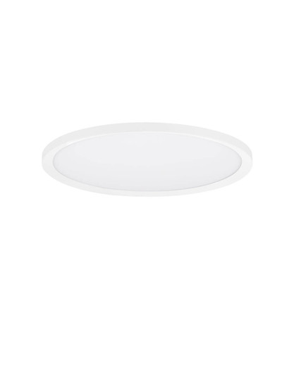 Nova Luce LED Deckenleuchte Aoton dimmbar 35W CCT warm-/neutralweiss 2700/3000/4000K Weiß Aluminium Metall Ø40cm 9030508