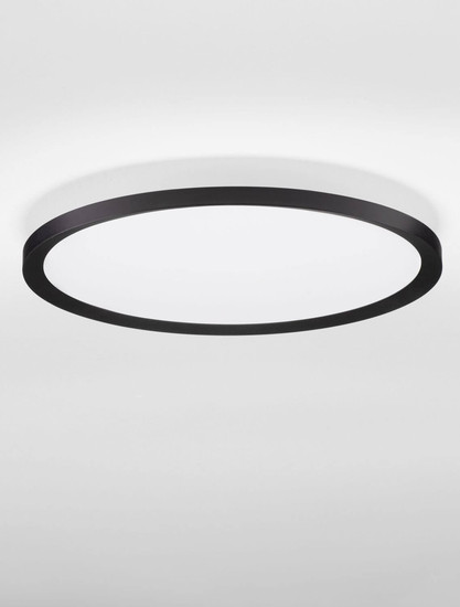 Nova Luce LED Deckenleuchte Aoton dimmbar 35W CCT warm-/neutralweiss 2700/3000/4000K Schwarz Aluminium Metall Ø40cm 9030509