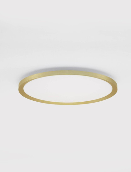 Nova Luce LED Deckenleuchte Aoton dimmbar 35W CCT warm-/neutralweiss 2700/3000/4000K Gold Aluminium Metall Ø40cm 9030510