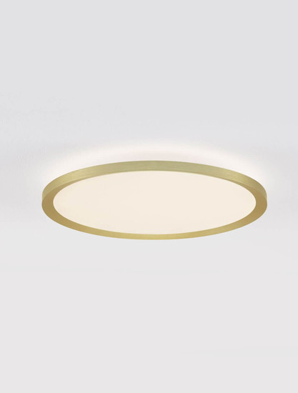 Nova Luce LED Deckenleuchte Aoton dimmbar 35W CCT warm-/neutralweiss 2700/3000/4000K Gold Aluminium Metall Ø40cm 9030510