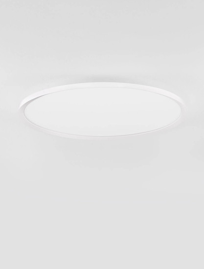 Nova Luce LED Deckenleuchte Aoton dimmbar 55W CCT warm-/neutralweiss 2700/3000/4000K Weiß Aluminium Metall Ø60cm 9030511