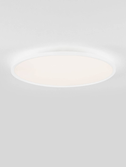 Nova Luce LED Deckenleuchte Aoton dimmbar 55W CCT warm-/neutralweiss 2700/3000/4000K Weiß Aluminium Metall Ø60cm 9030511