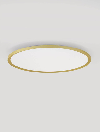 Nova Luce LED Deckenleuchte Aoton dimmbar 55W CCT warm-/neutralweiss 2700/3000/4000K Gold Aluminium Metall Ø60cm 9030513