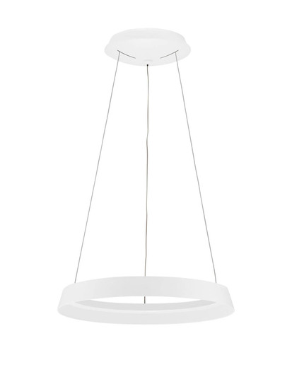 Nova Luce LED Pendelleuchte Ormi dimmbar 38W CCT warmweiss 2700/3000K Weiß Aluminium Ø45cm 9030518
