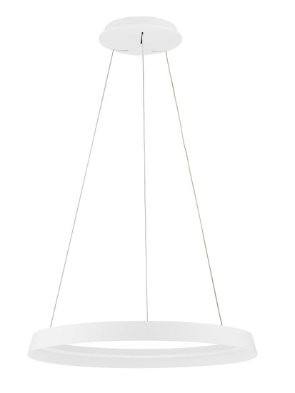 Nova Luce LED Pendelleuchte Ormi dimmbar 52W CCT warmweiss 2700/3000K Weiß Aluminium Ø60cm 9030521