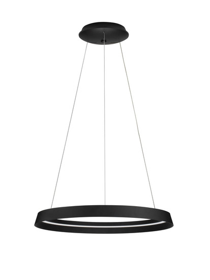 Nova Luce LED Pendelleuchte Ormi dimmbar 52W CCT warmweiss 2700/3000K Schwarz Aluminium Ø60cm 9030522