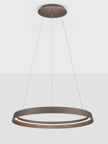 Nova Luce LED Pendelleuchte Ormi dimmbar 52W CCT warmweiss 2700/3000K Champagnergold Aluminium Ø60cm 9030523