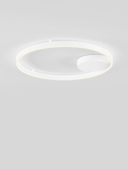 Nova Luce LED Deckenleuchte Hedra dimmbar 60W warmweiss 3000K Weiß Aluminium Metall Ø60cm 9030526