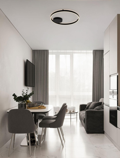 Nova Luce LED Deckenleuchte Hedra dimmbar 60W warmweiss 3000K Schwarz Aluminium Metall Ø60cm 9030527