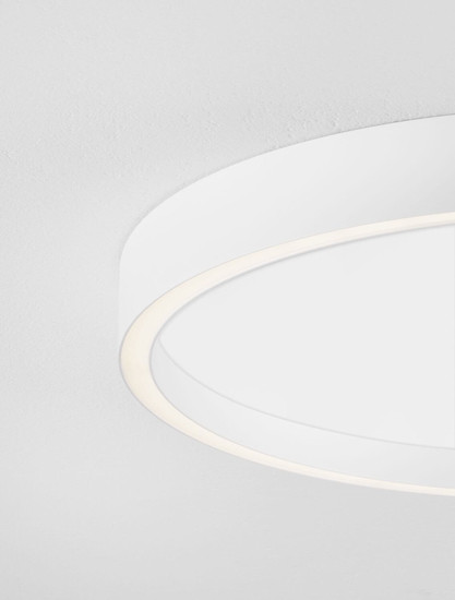Nova Luce LED Deckenleuchte Istos dimmbar 38W CCT warm-/neutralweiss 2700/3000/4000K Weiß Aluminium Metall Ø50cm 9030528
