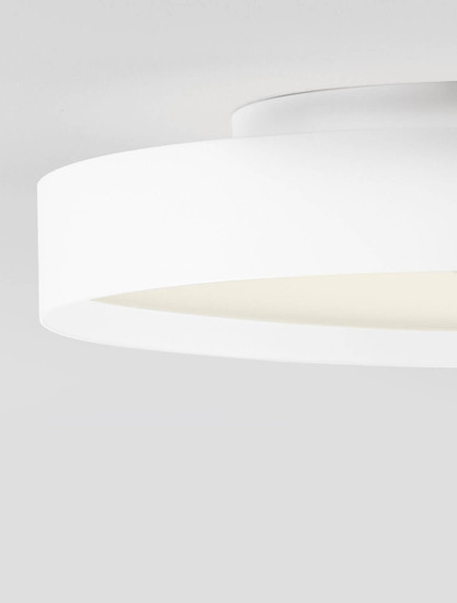 Nova Luce LED Deckenleuchte Roi dimmbar 37W CCT warm-/neutralweiss 2700/3000/4000K Weiß Aluminium Metall Ø40cm 9030531