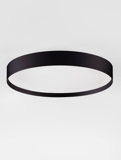 Nova Luce LED Deckenleuchte Roi dimmbar 37W CCT warm-/neutralweiss 2700/3000/4000K Schwarz Aluminium Metall Ø40cm 9030532