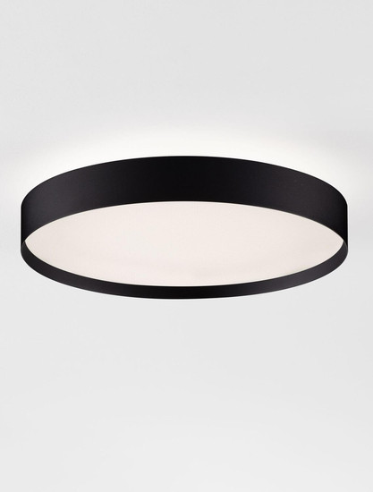 Nova Luce LED Deckenleuchte Roi dimmbar 37W CCT warm-/neutralweiss 2700/3000/4000K Schwarz Aluminium Metall Ø40cm 9030532