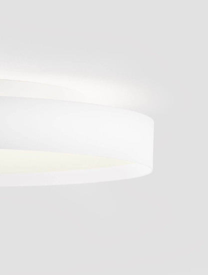 Nova Luce LED Deckenleuchte Roi dimmbar 48W CCT warm-/neutralweiss 2700/3000/4000K Weiß Aluminium Metall Ø50cm 9030534